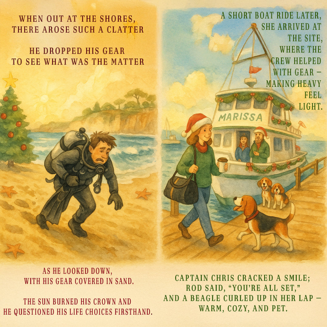 $50 Ticket! - 'Twas the Dive Before Christmas Sale! - Don't Question your life Choices - Page 3&4